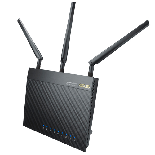 Pack 2 Routers -  ASUS RT-AC66U AiMesh AC1750, Negro