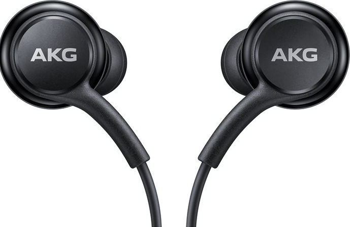 Schwarze AKG-Ohrhörer.