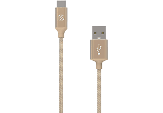 SCOSCHE Strikeline Premium - Câble de charge/câble de données USB-A vers USB-C, 3 m, Or