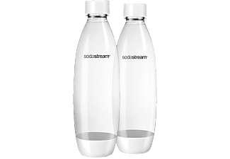 SODASTREAM Fuse 2x1 L Duo - Bouteilles (Transparent/Blanc)