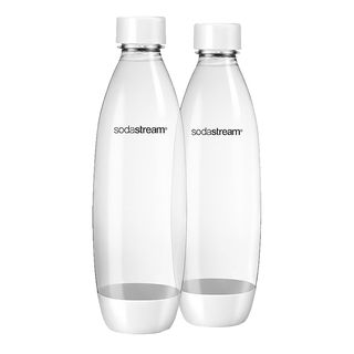 SODASTREAM Fuse 2x1 L Duo - Flaschen (Transparent/Weiss)