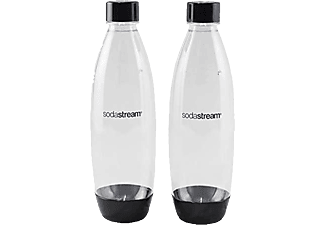 SODASTREAM Fuse 1L Duo - Sprudlerflaschen (Transparent/Schwarz)