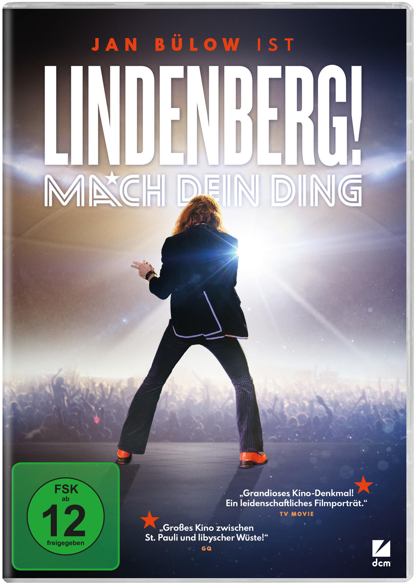 DVD-Cover: Mann auf der Bühne, Titel "Lindenberg! Mach Dein Ding". Publikum im Hintergrund.
