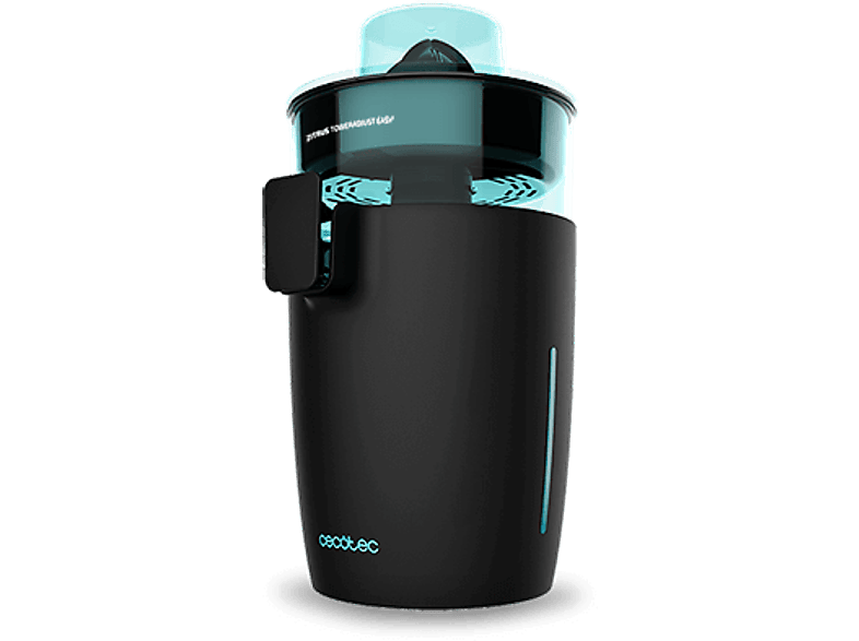 Exprimidor  Cecotec Zitrus TowerAdjust Easy, Eléctrico, 2 Filtros, 0.5l,  350W, 2 conos, Negro