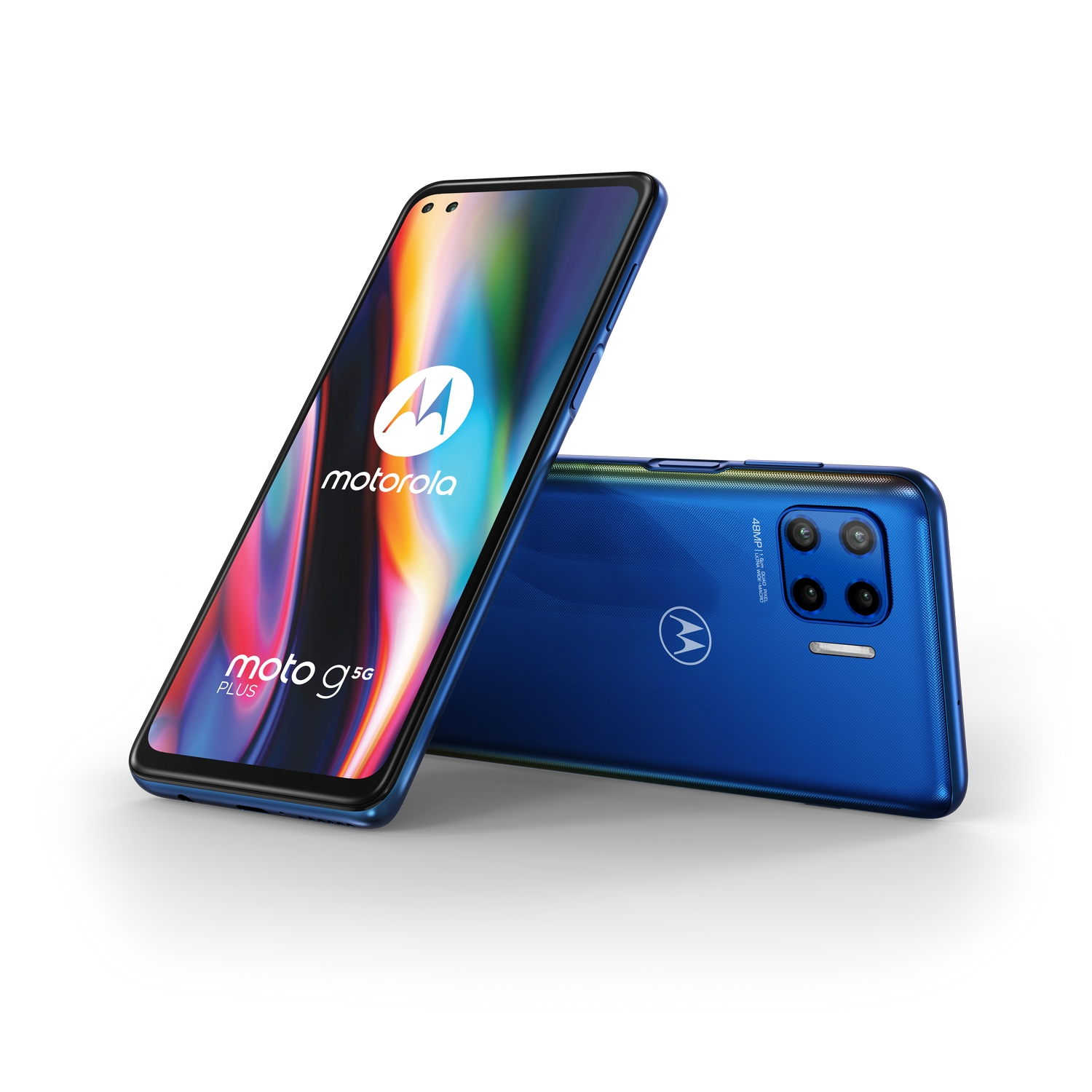 Móvil - Motorola Moto G 5G Plus, Azul, 128 GB, 6 GB RAM, 6.7" Full HD+, Snapdragon 765 5G, 5000 mAh, Android