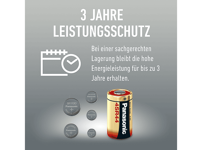 Thumbnail - PANASONIC SR 936 EL/1B SR936 Knopfzelle, Silber-Oxid, 1.55 Volt, 70 mAh