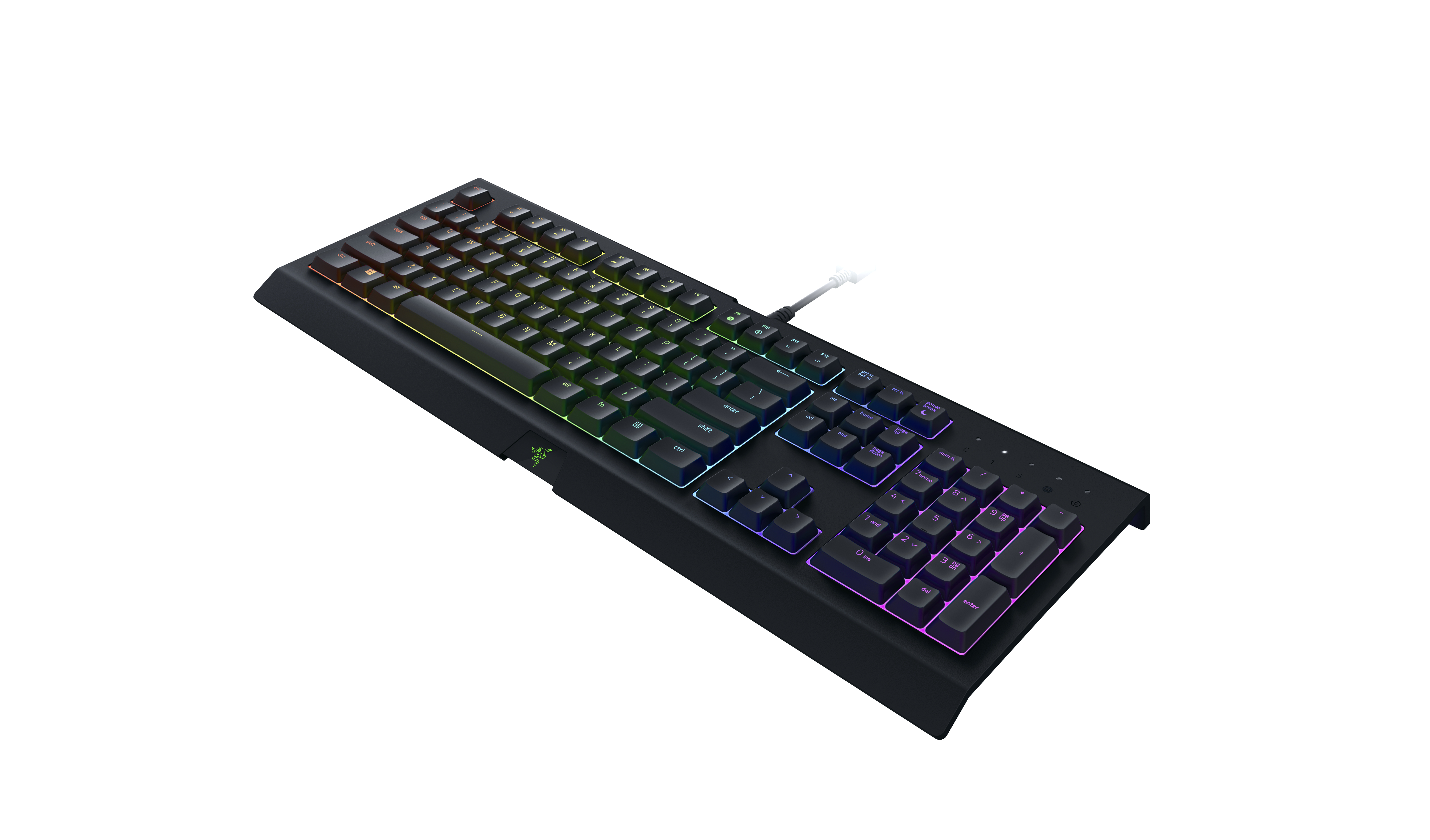 RAZER Cynosa Chroma, Gaming Tastatur, Rubberdome, Razer Ultra-Low Profile, kabelgebunden, Schwarz