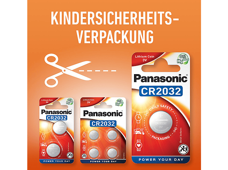 PANASONIC CR 1025EP/1BB CR1025 Knopfzelle, Li-Ion, 3 Volt