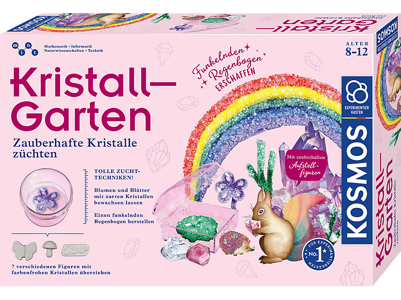 KOSMOS Kristall-Garten Experimentierkasten, Mehrfarbig