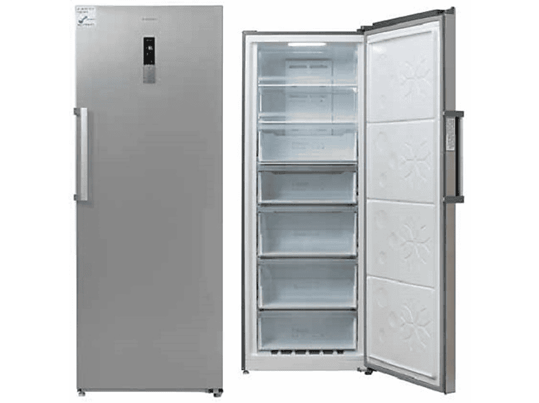 Congelador vertical  JCV-380LNFI, Total No Frost, 380 l, A++, Inox