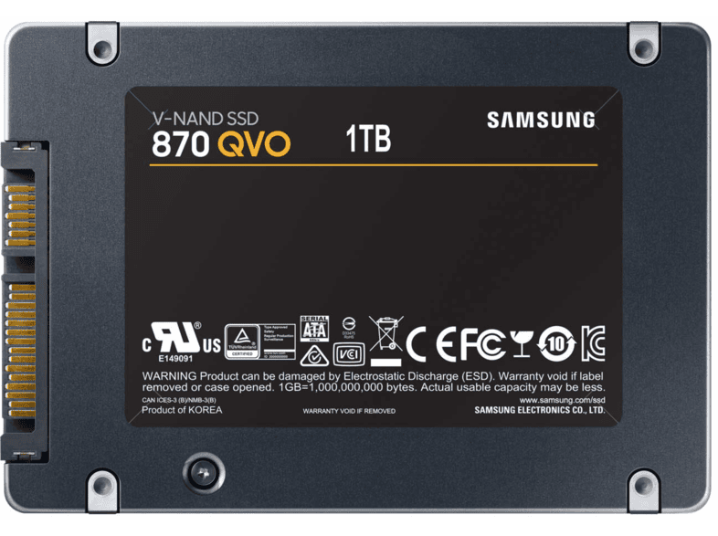 land gebruik Professor SAMSUNG SSD harde schijf 1 TB 870 QVO (MZ-77Q1T0BW)