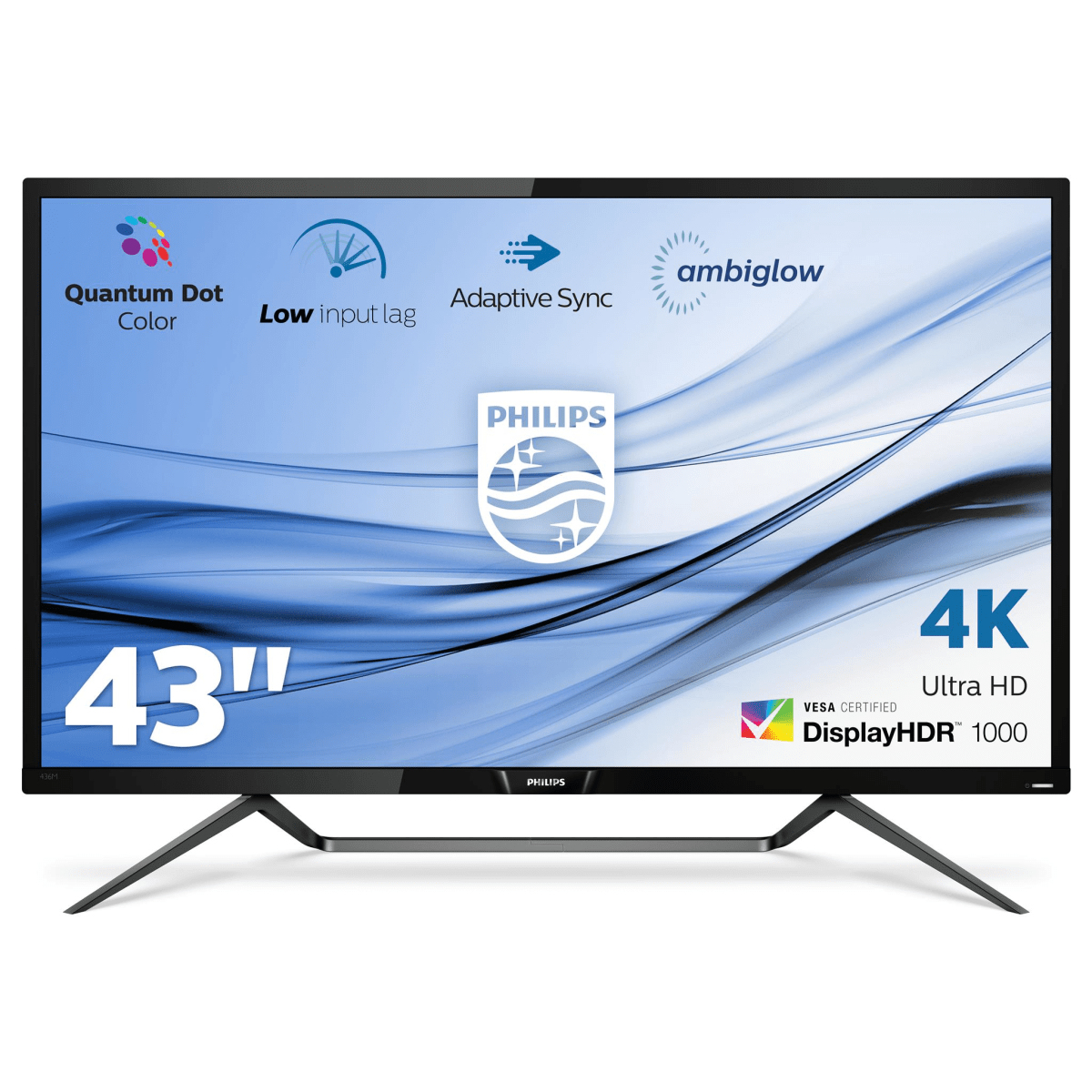 PHILIPS 436M6VBPAB/00 42,51 Zoll  UHD 4K  Monitor  4 ms Reaktionszeit  