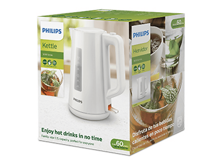 Philips Wasserkocher HD9318/00 Series 3000 1.7l Weiß — Foto 5 von 5