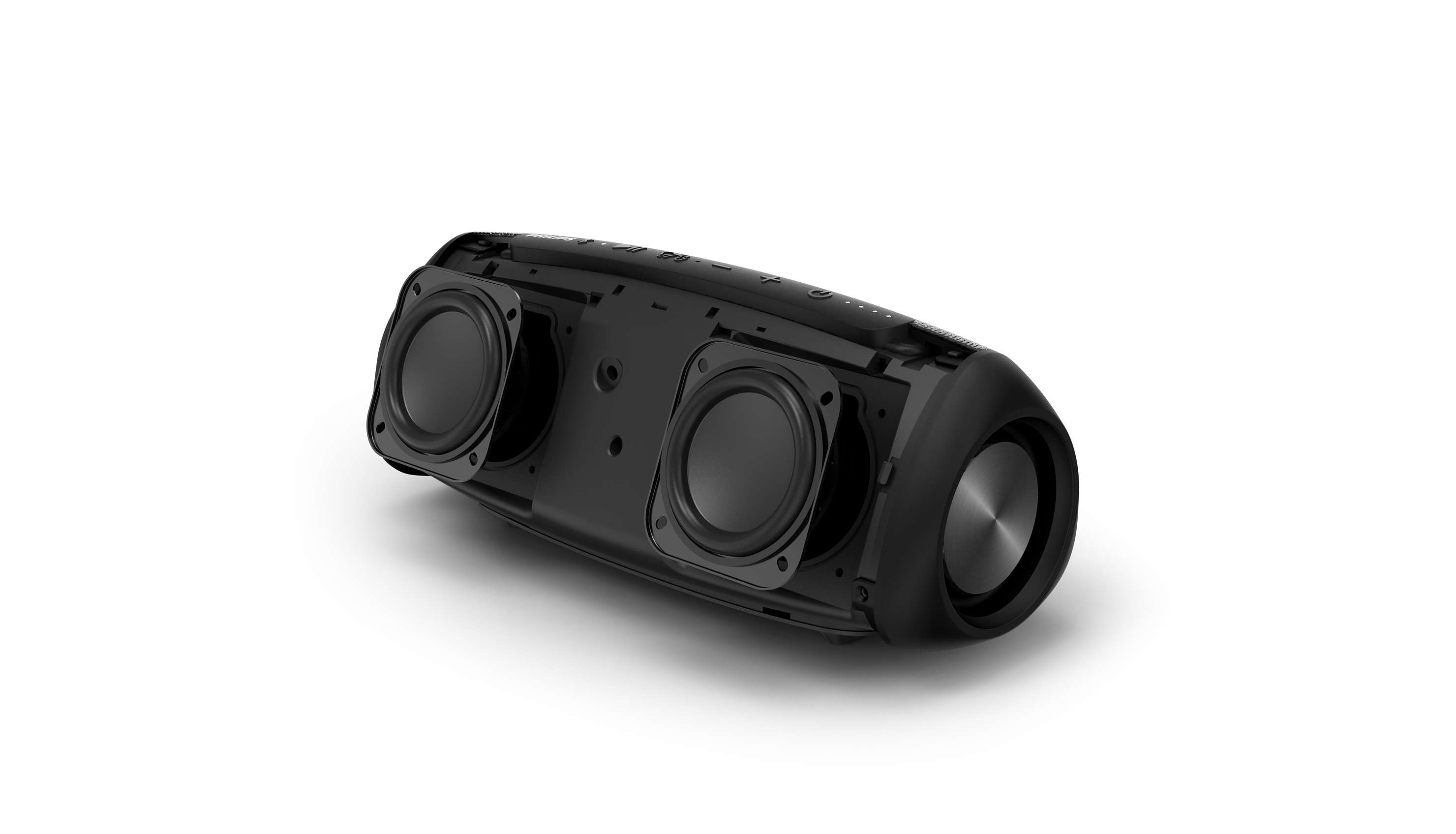 PHILIPS S5305 Bluetooth Lautsprecher, Schwarz, Wasserfest