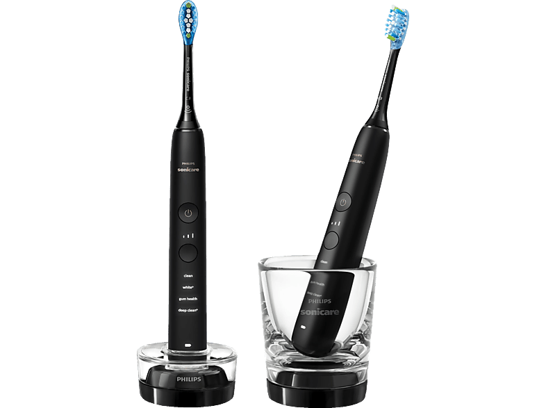 PHILIPS Sonicare HX9914/54 DiamondClean 9000 Schwarz Doppelpack Elektrische Zahnbürste