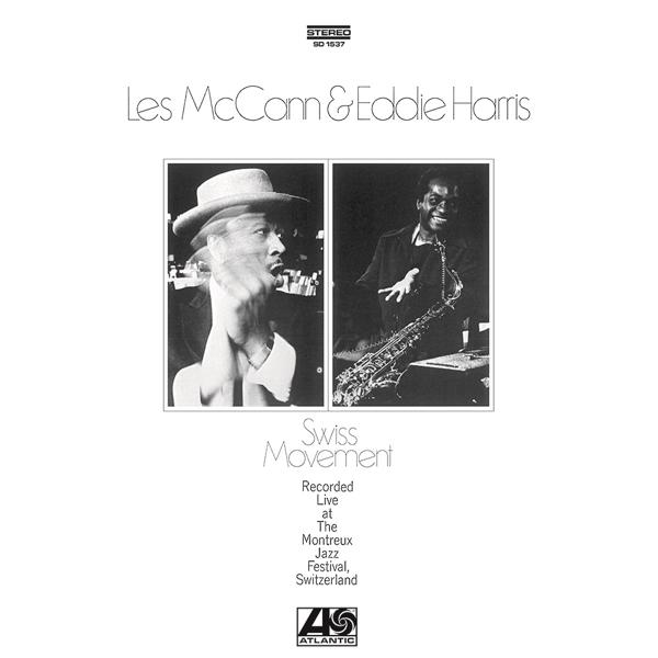 Album borító két fekete-fehér fotóval Les McCann-ről és Eddie Harris-ről.