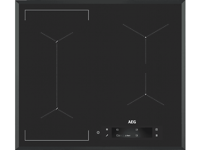 AEG IAE64881FB SensePro beépíthető indukciós főzőlap, maghőmérő, Hob2Hood, Bridge funkció, 60 cm