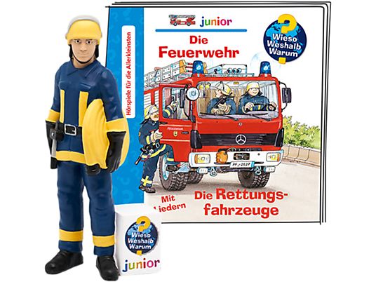 TONIES Wieso? Weshalb? Warum? junior - Die Feuerwehr/Die Rettungsfahrzeuge - Figura audio /D (Multicolore)