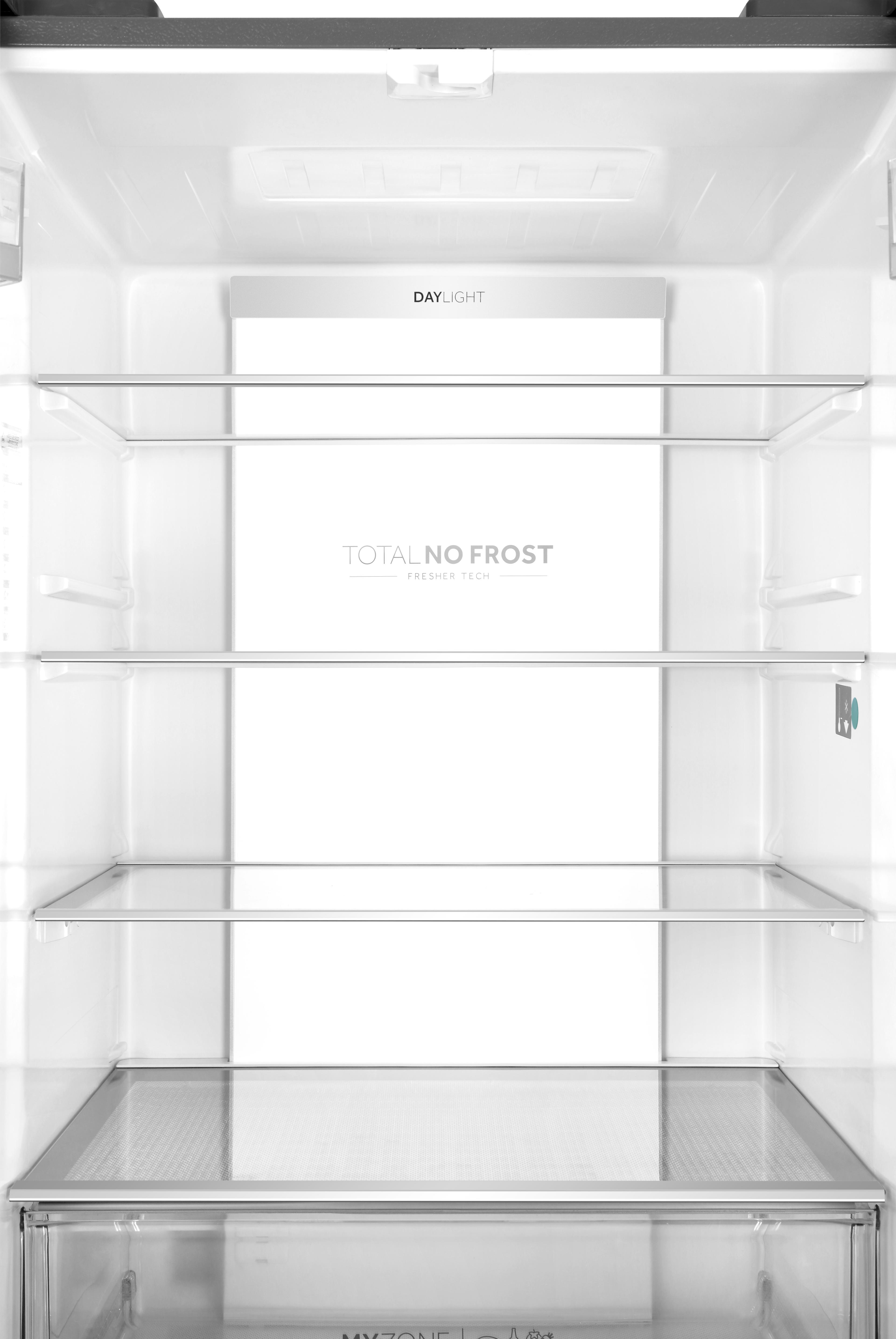 HAIER HB17FPAAA French Door (446 l, E, 1900 mm hoch, Edelstahl)