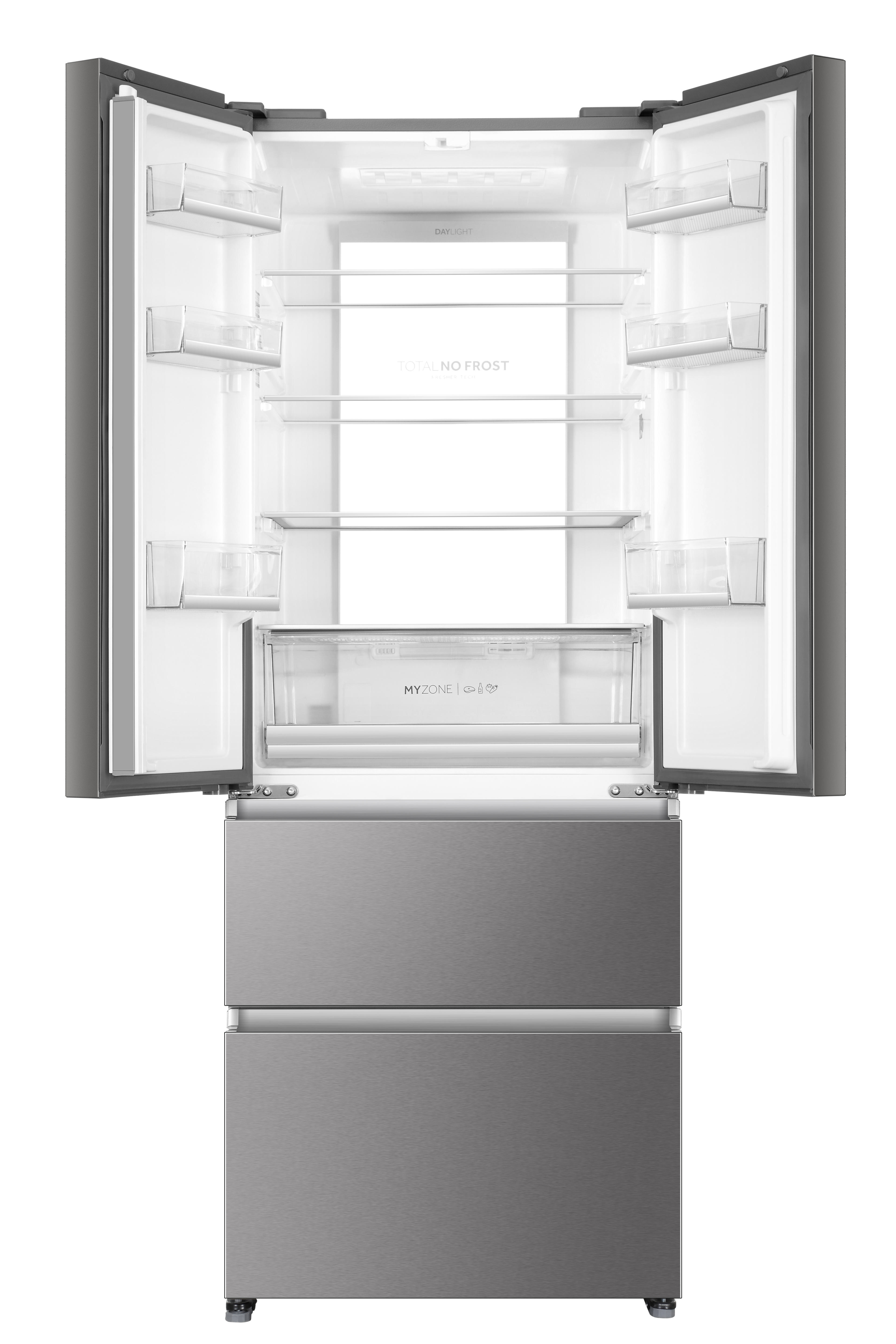 HAIER HB17FPAAA French Door (446 l, E, 1900 mm hoch, Edelstahl)