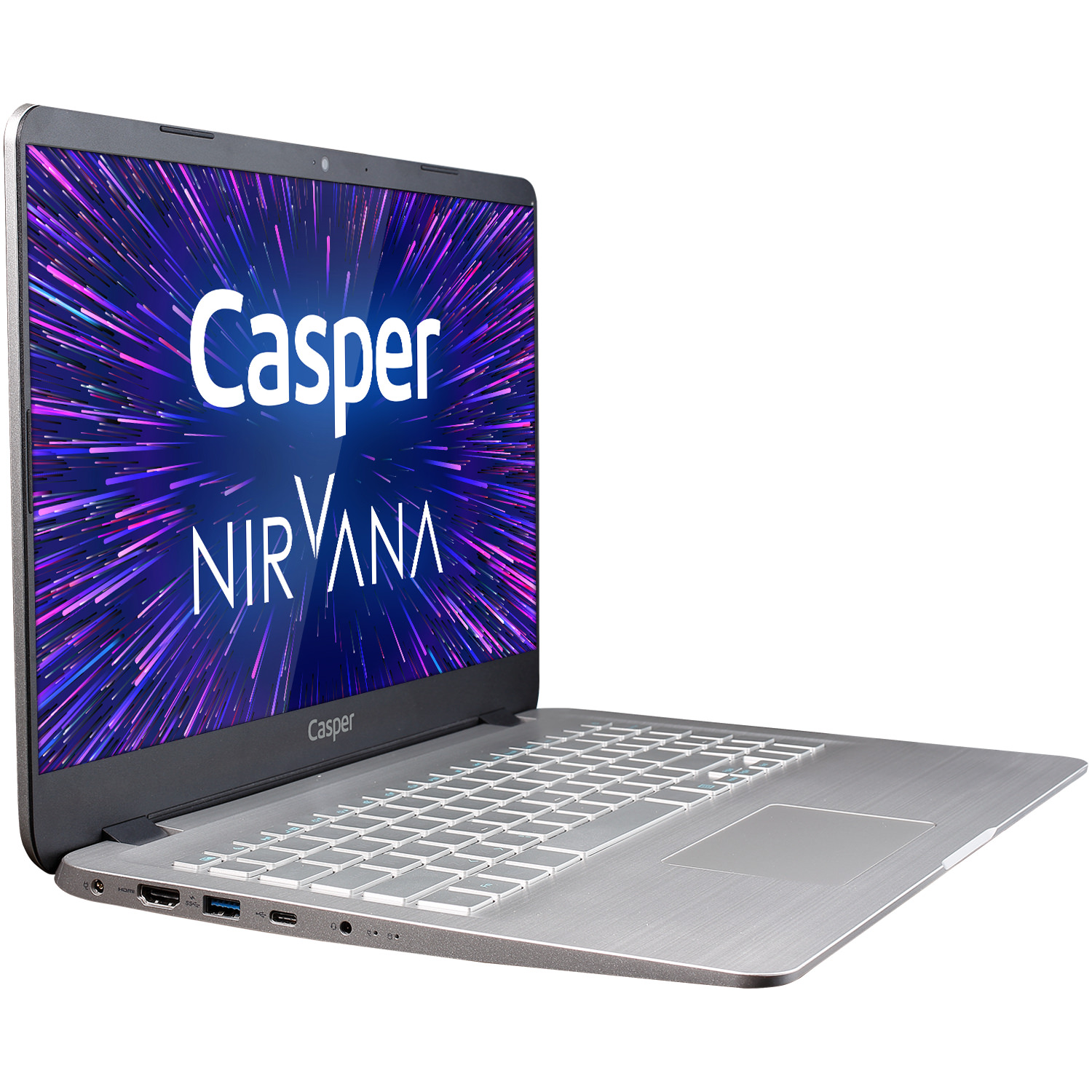 CASPER S500.1051-8550P-G-F/i7-1051/8GB RAM/1TB HD+240GB SSD/MX230 2gb/W10/15.6''/FHD Laptop Metalik Gümüş Gri