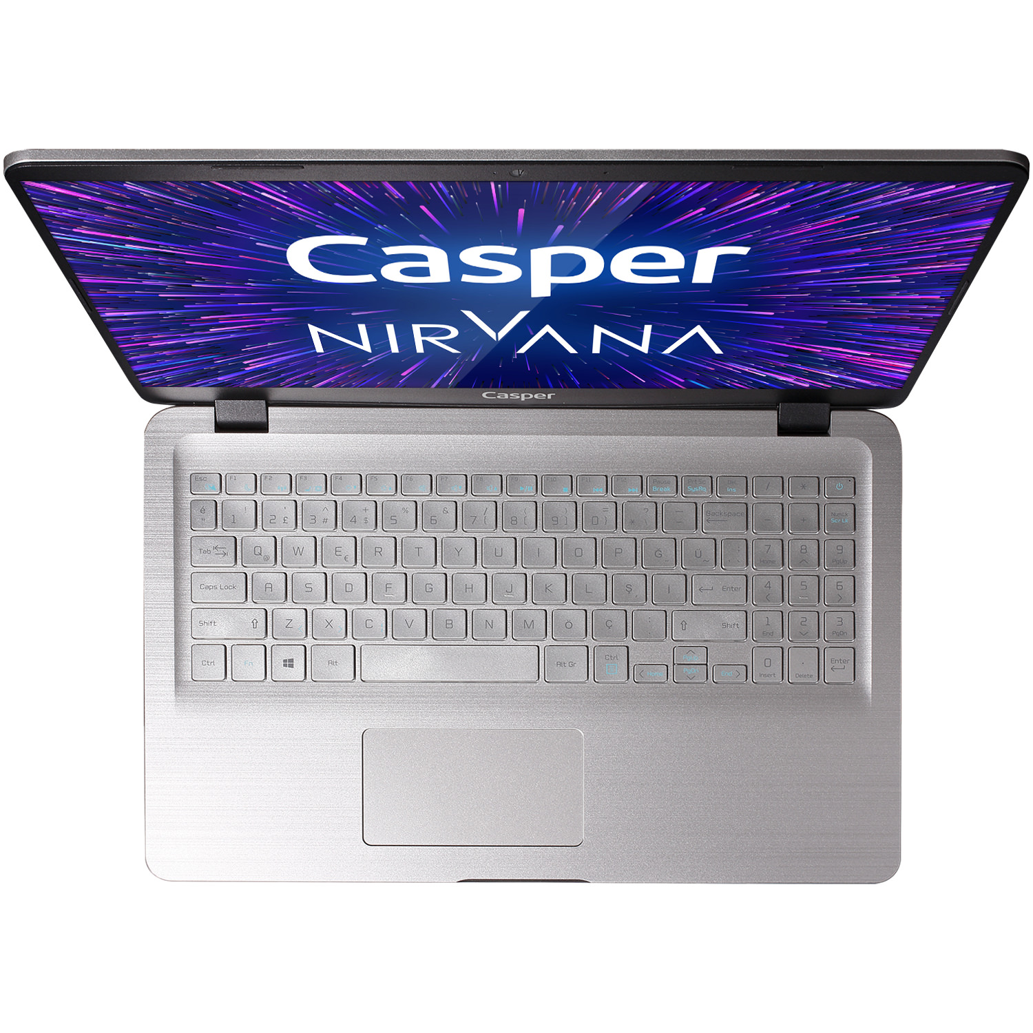 CASPER S500.1051-8550P-G-F/i7-1051/8GB RAM/1TB HD+240GB SSD/MX230 2gb/W10/15.6''/FHD Laptop Metalik Gümüş Gri
