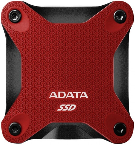 Disco duro externo - Adata SD600Q SSD, 240GB, USB 3.0, Rojo