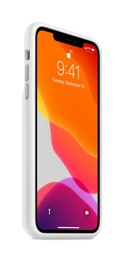 Funda batería - Apple Smart Battery Case para el iPhone 11 Pro Max, Exterior de silicona, Blanco