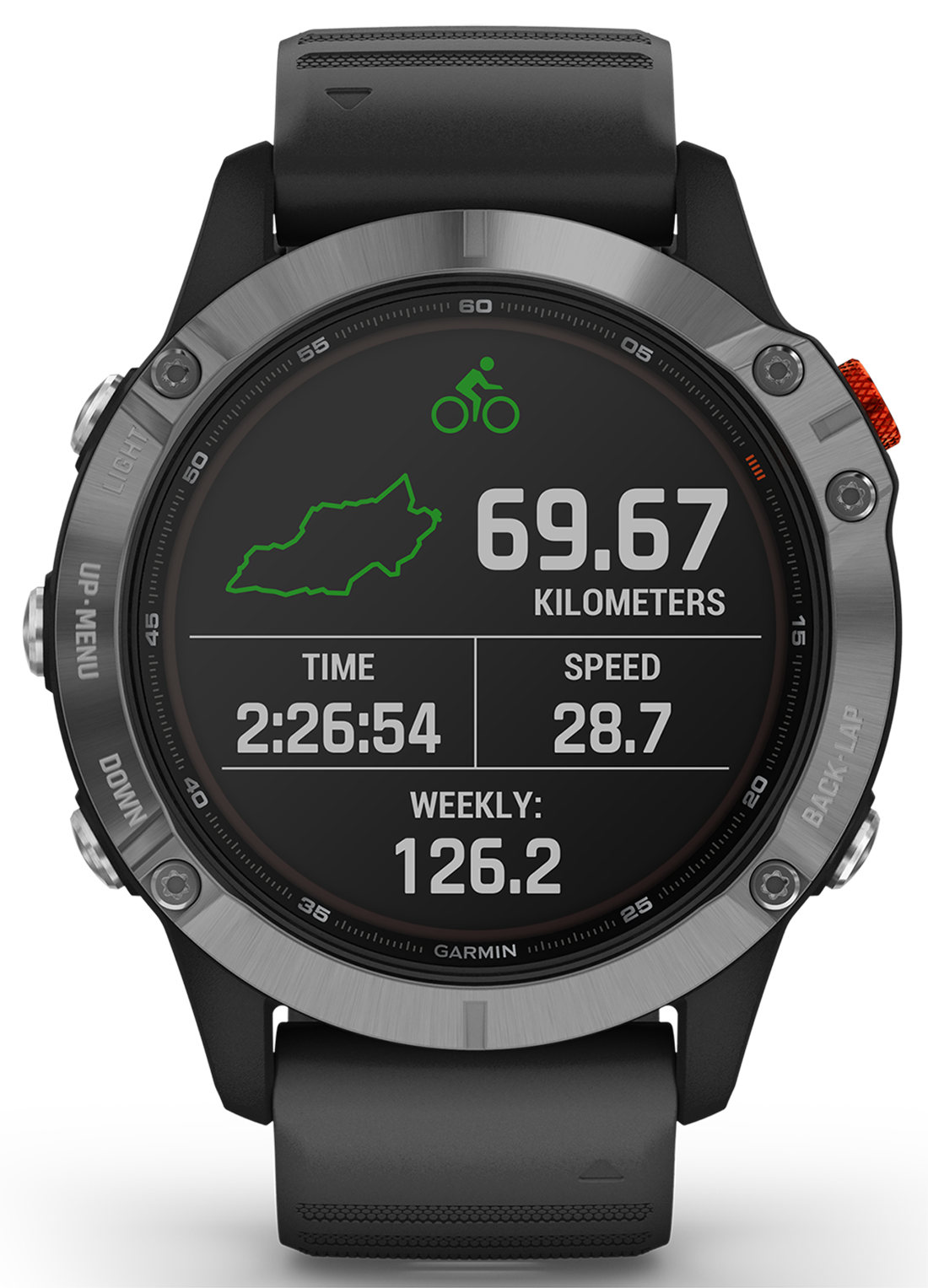 GARMIN Fenix 6 Solar Zilver/Zwart