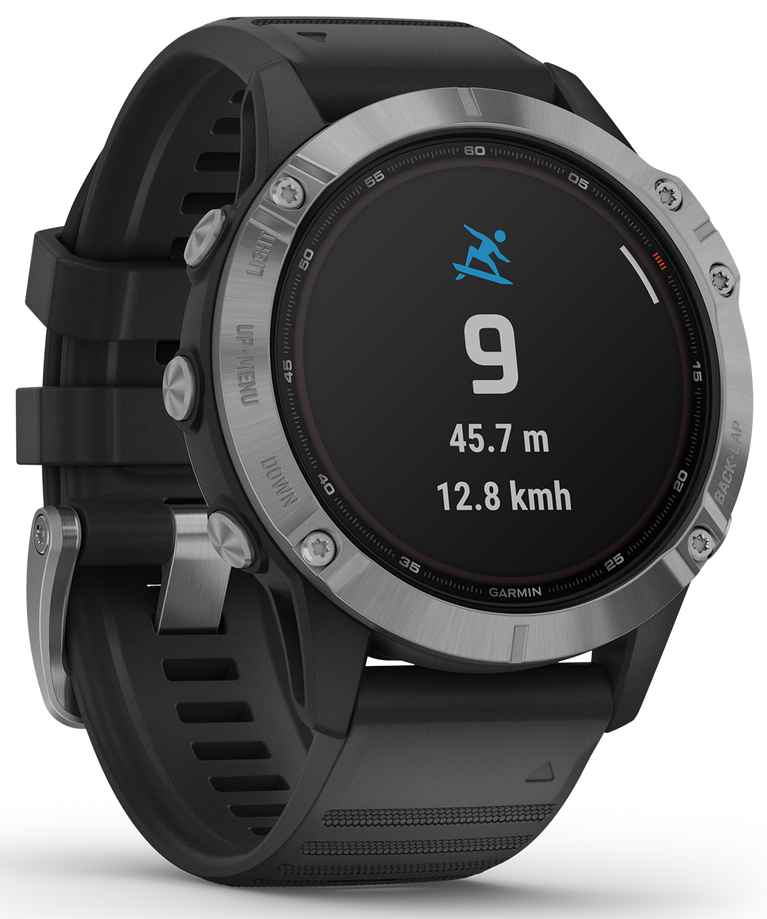 GARMIN Fenix 6 Solar Zilver/Zwart