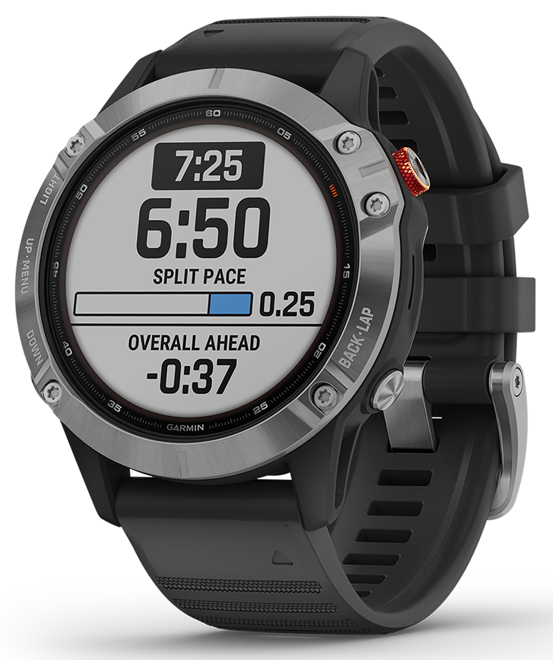 GARMIN Fenix 6 Solar Zilver/Zwart