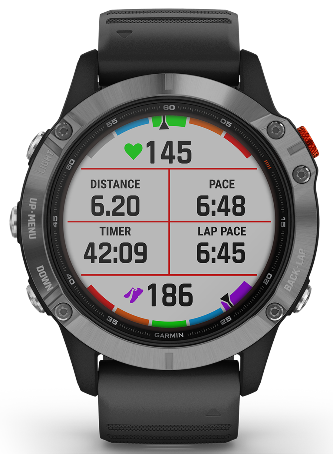 GARMIN Fenix 6 Solar Zilver/Zwart