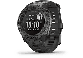 REACONDICIONADO Reloj deportivo - Garmin Instinct Solar Camo, Camuflaje gris, 45 mm, 0.9", Carga solar, Bluetooth, ANT+