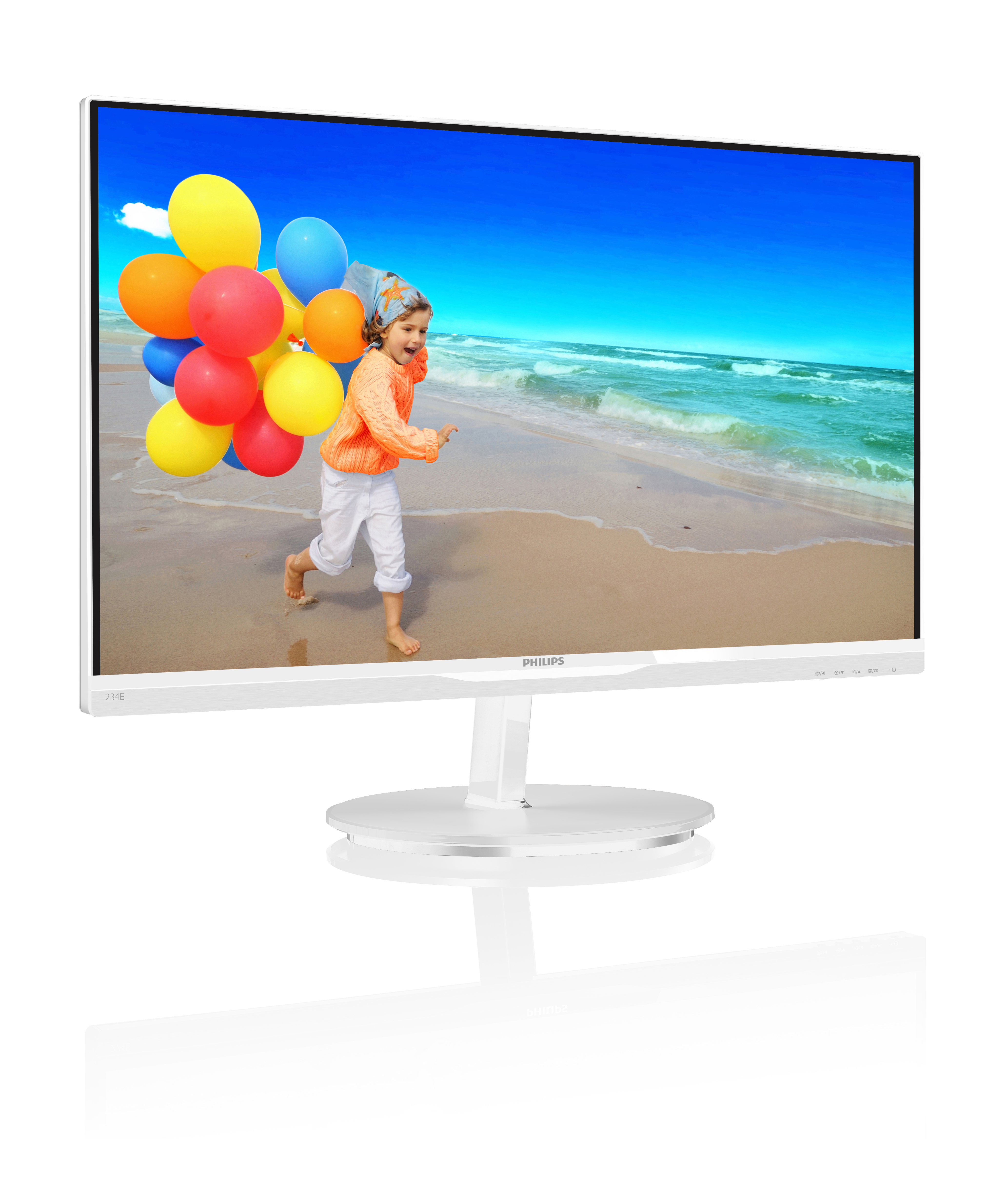 PHILIPS 234E5QHAW/00 23 inç 5 ms HDMI Full HD IPS Mönitör Beyaz