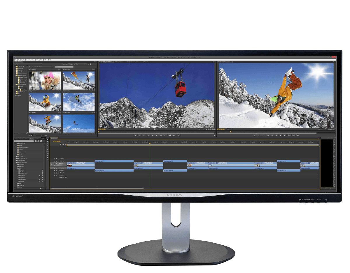 PHILIPS BDM3470UP/00 34 inç W-LED (MHL-HDMI+DVI+VGA+DP+4xUSB) Ultra Wide QHD IPS LCD Monitör