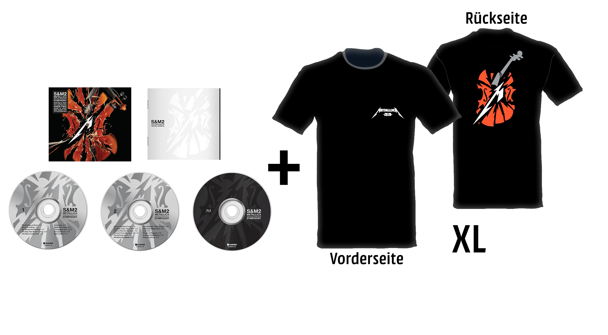 Metallica - S&M2 (BLU-RAY+CD) + Shirt XL (Nur Online)  - (CD + Blu-ray Audio)