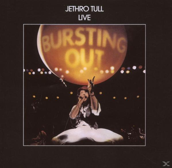 Album borító, Jethro Tull Live. Férfi énekel a színpadon egy nagy, megvilágított gömb alatt.
