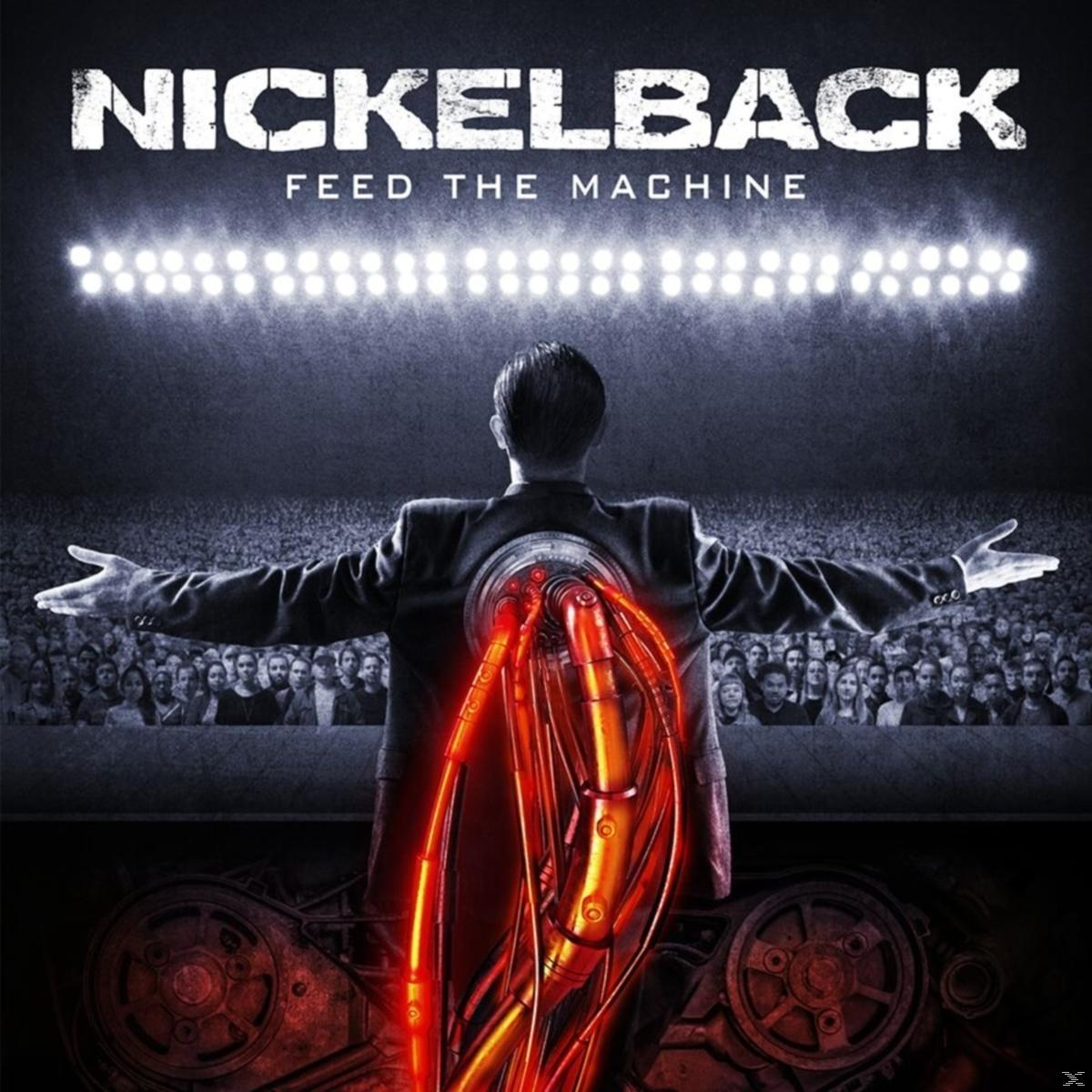Nickelback album borító. Egy öltönyös férfi a főszereplő, a tömeghez csatlakozó vezetékekkel.
