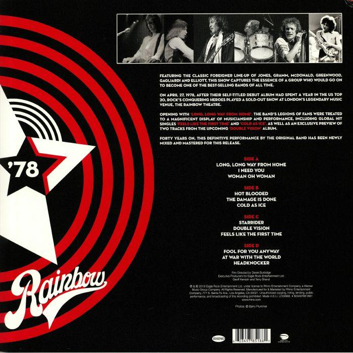 Foreigner - Live At The Rainbow '78  - (CD)