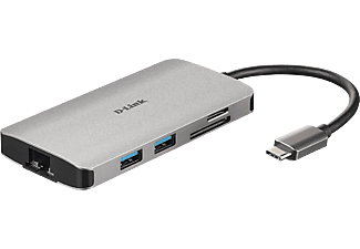 DLINK DUB-M810 - USB‑C Hub (Argent)