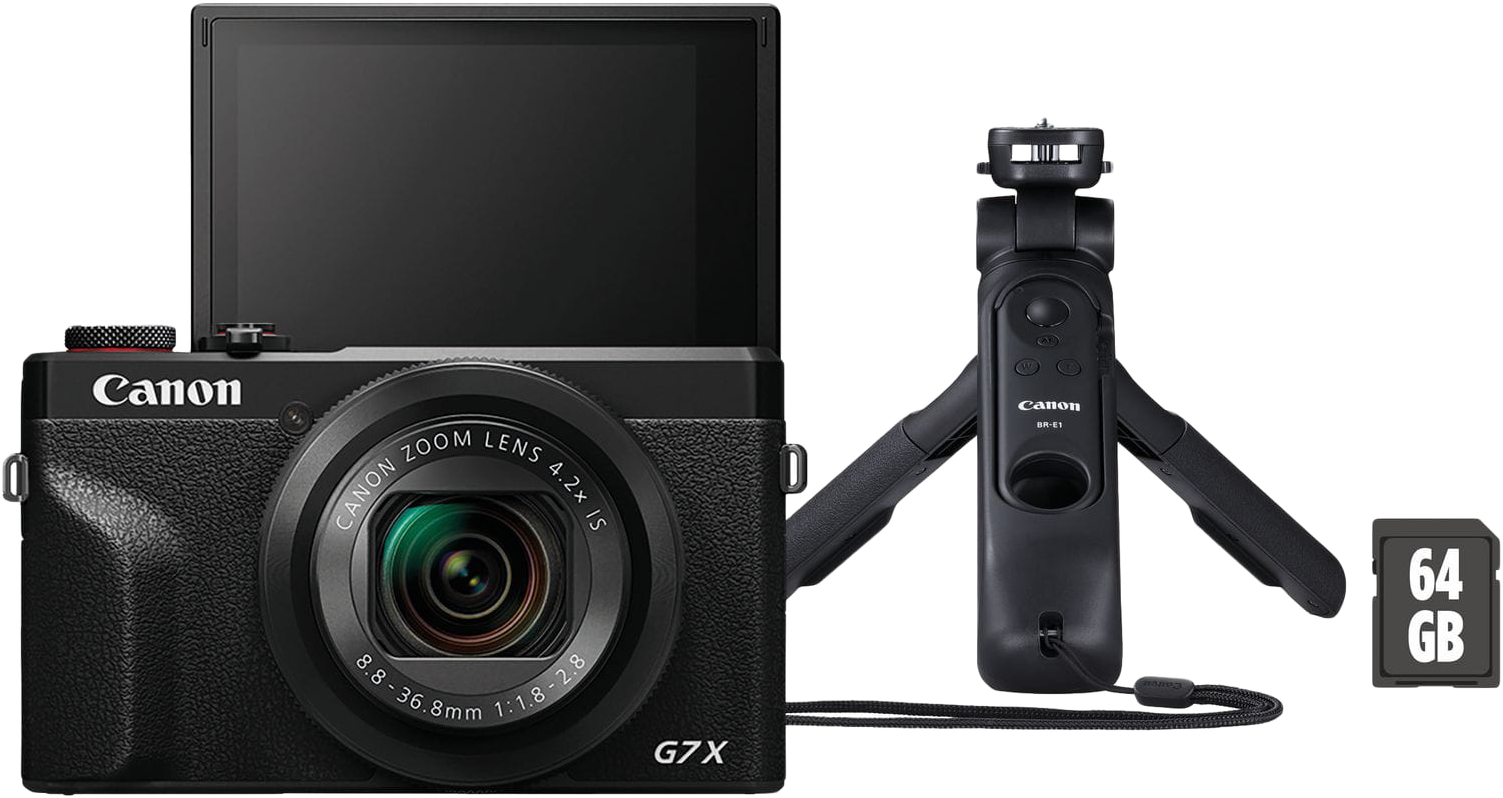 CANON PowerShot G7X Mark III + állvány 64 GB SD kártya kit (3637C027)