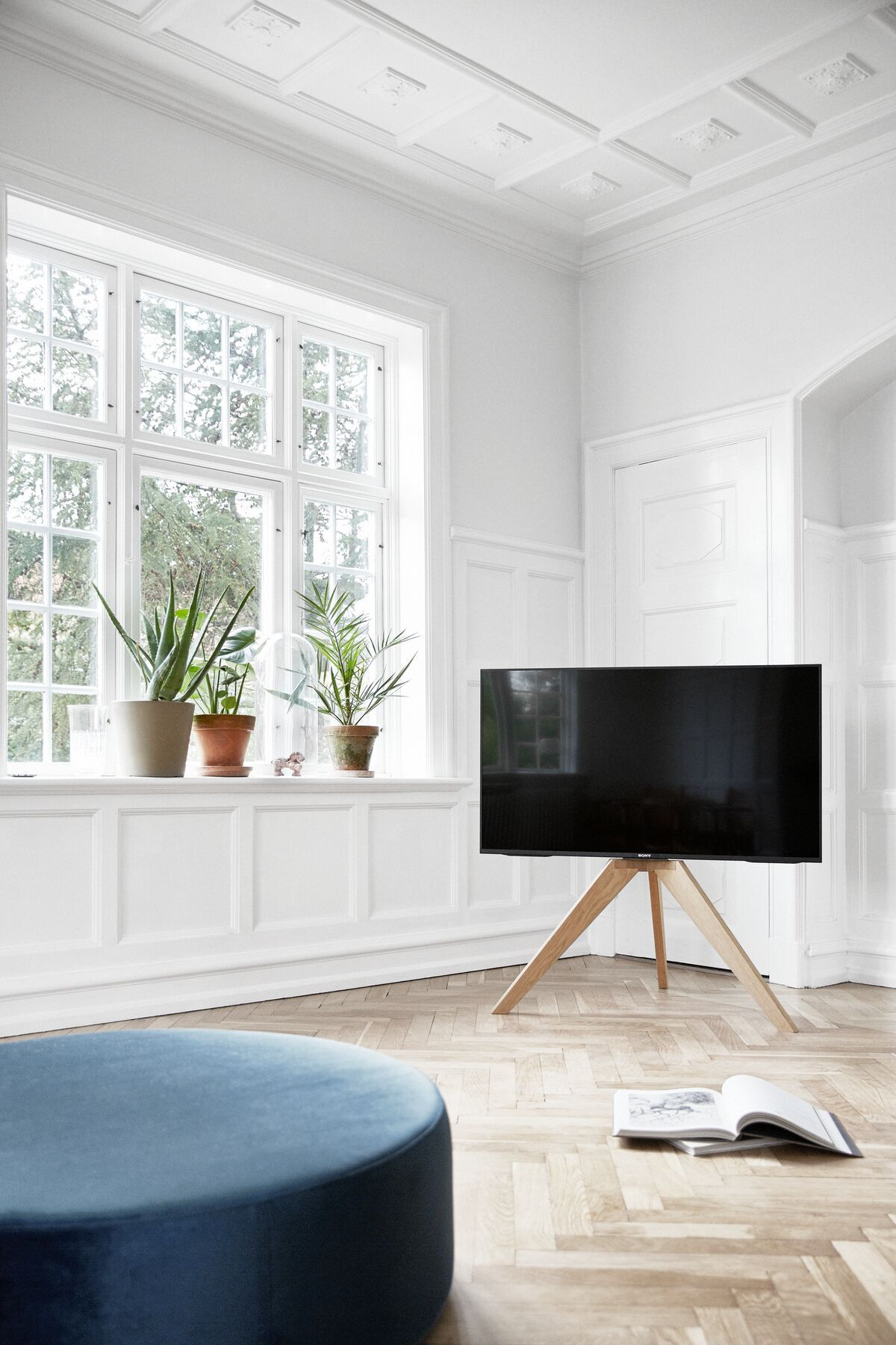 VOGEL´S Vogel's NEXT OP1 Standfuß für 117-178 cm (46-70 Zoll) Fernseher, max. 40 kg, Vesa max. 400 x 400 Standfuß, max. 70 Zoll, Eiche Hell