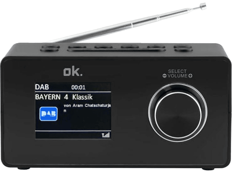 Ok Dab+ Radio Zwart (ocr 430-b)