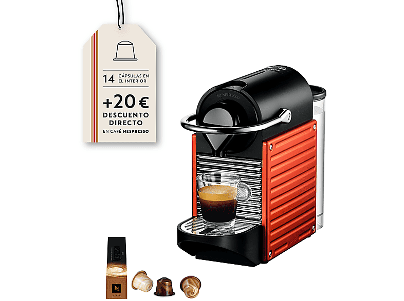 Cafetera de cápsulas | Nespresso Krups XN3006 PIXIE Presión de 19 bares