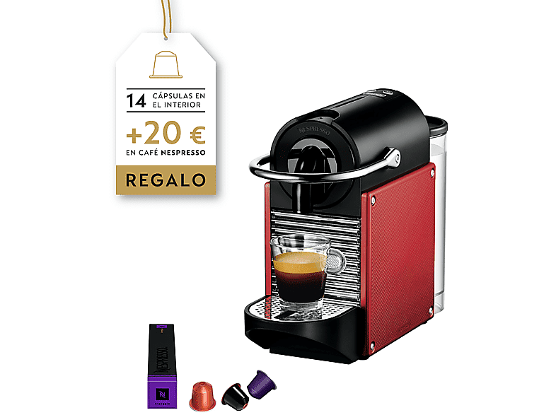 Cafetera Nespresso Original Pixie super automática roja cápsulas 110V/220V