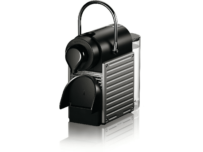 Cafetera de cápsulas - Krups Nespresso® Pixie XN304T, 19 bares, Apagado automático, Titán