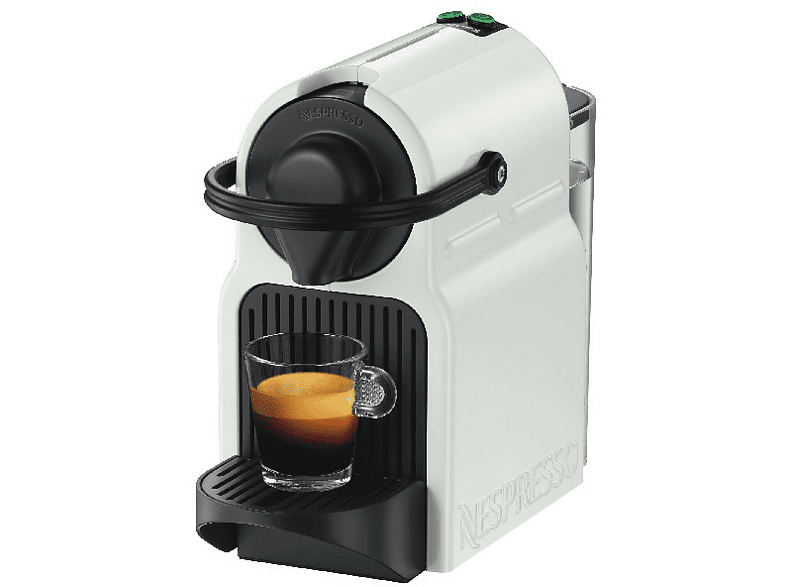 Cafetera de cápsulas - Nespresso® Krups INISSIA XN1001, Presión de 19 bares, Potencia 1260 W, Blanco