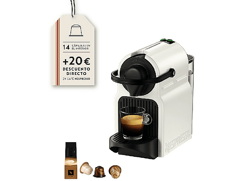 Cafetera Krups Inissia Blanca - Cápsulas Novell Residuo 0