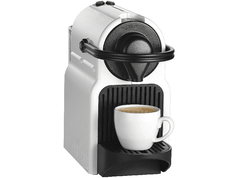 Cafetera de cápsulas - Nespresso® Krups INISSIA XN1001, Presión de 19 bares, Potencia 1260 W, Blanco