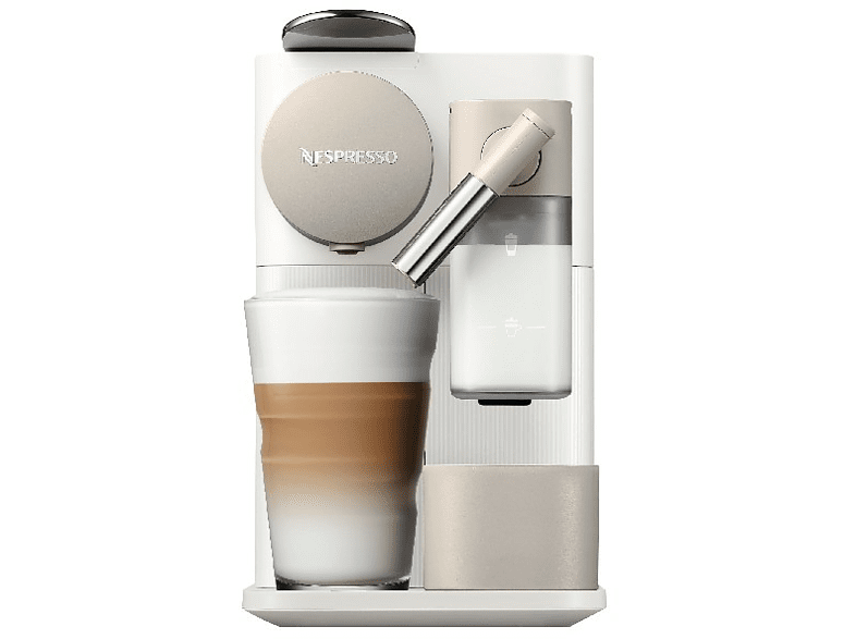 Cafetera de cápsulas - Nespresso® Lattissima One EN500.W, De Longhi, 19 bares, Jarra de leche, A++, Blanco